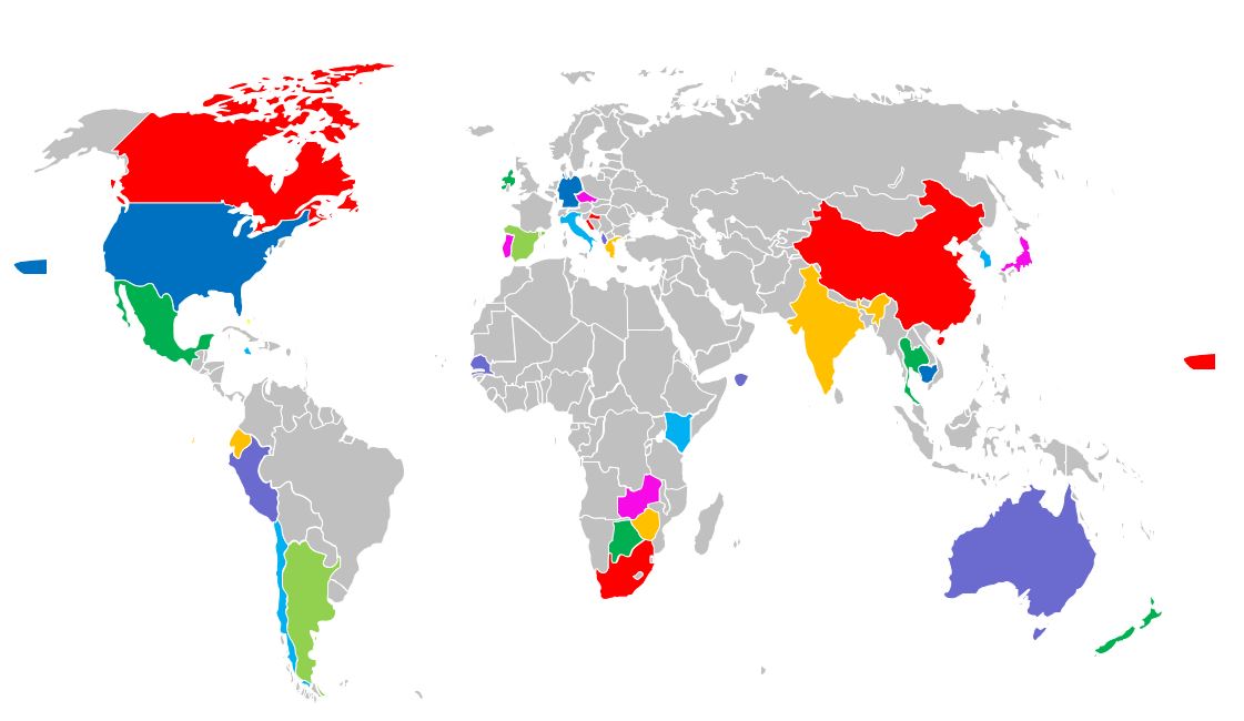 Map of Countries I've been too